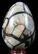 Septarian Dragon Egg Geode - Black Crystals #57336-2